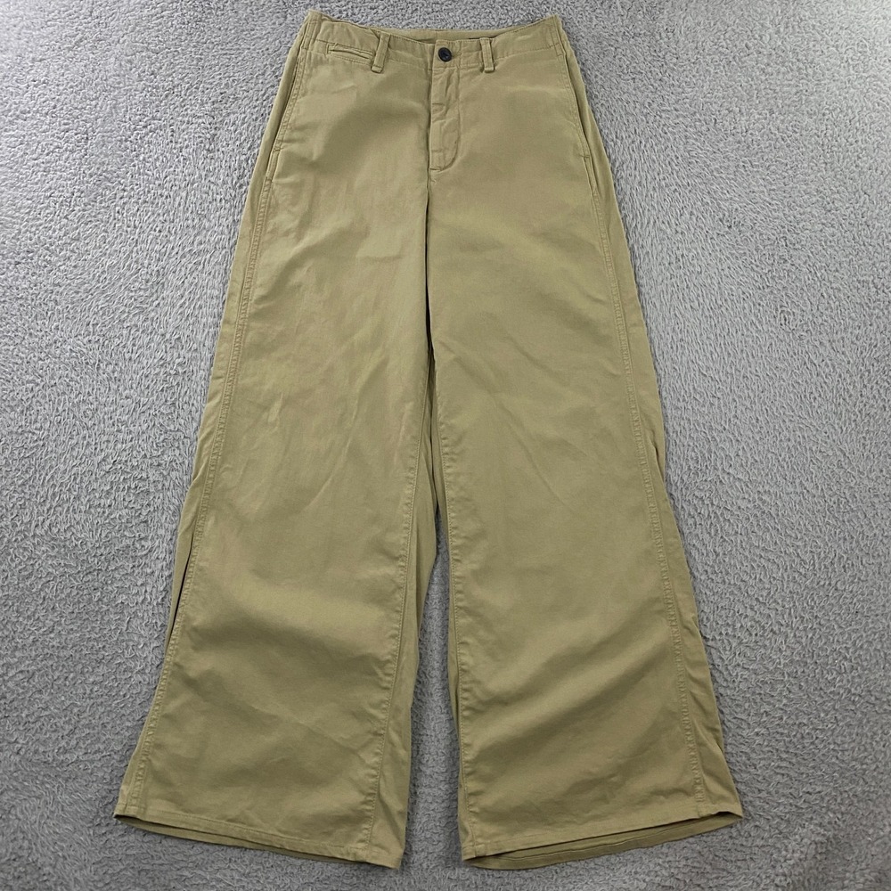 Rag and Bone Pants Womens size 2 Wide Leg Twill Chino Officer Trouser Khakis Tan